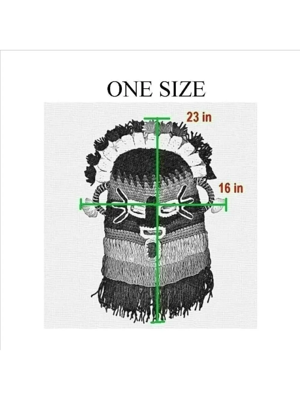 ⭐Diablo Huma Handmade Exotic Adult Mask Aya Incas Ecuador Inti Raymi festival